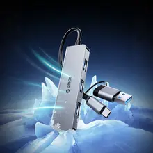 アルミ合金 ハブ 拡張ドック USB3.0 拡張器 Type-C 延長 ハブ 外付け ノートパソコン USBメモリ ハードディスク 多機能 変換器 高速転送