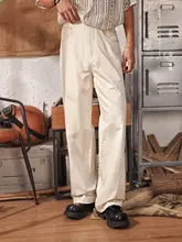 ストレートデニム メンズ ワークパンツ ヴィンテージ加工 立体裁断 上質 ストリート 春