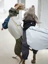 犬用 レインコート【防水・防風・軽量・四足用】