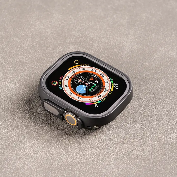 Apple Watch ケース クリア スケルトン ハーフカバー バンド Series 11 10 9 8 7 6 Ultra 2 対応