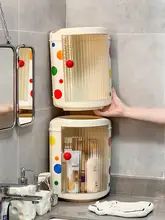 トイレ用コーナー収納ラック【穴あけ不要・洗面用品収納】