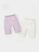 極上の柔らかさのベビー用長ズボン【夏用・ボタン全開・脱ぎ履き簡単】