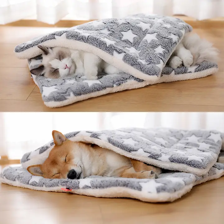 犬用保温フランネルマット【冬用・快適な寝床・通年対応】