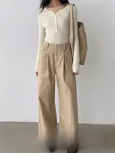 復古風コーデュロイパンツ【フィット・秋用・ワイドレッグ】