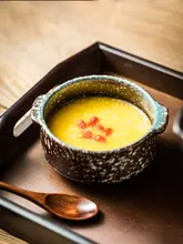 創意デザインの両耳付き小鉢【蒸し卵・デザート・粥・朝食用・ホテル食器】