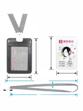 Casta 本革 IDカードホルダー【牛革・ストラップ付き・印刷ロゴ】