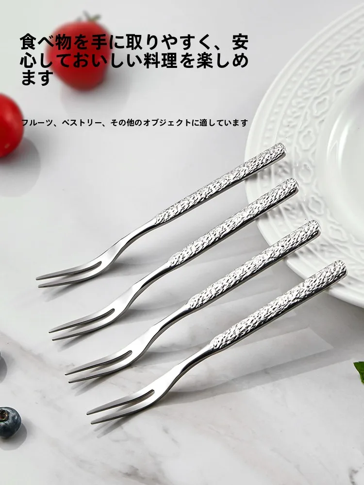 高品質304ステンレス製フルーツフォーク：デザート用・子供向けの厚手タイプが実際の使い勝手をどう支えるか