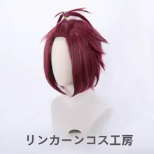 コスプレ用ウィッグ【ショートヘア・逆さまのスタイル・トップポニー】