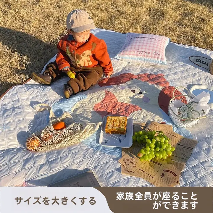 レジャーシート アウトドアマット テントインナーマット 厚手 防水 防湿 携帯用 芝生 砂浜 キャンプ ピクニック
