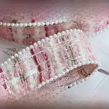 パールエッジデコレーションリボン【混色・幅広・ビンテージスタイル】