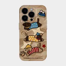 スマホケース iPhone対応 子犬の楽園 犬柄 可愛い 愛らしい ユニーク 韓流 インスタ映え 雰囲気 人とかぶらない