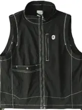 秋季用 メンズ アウトドアスポーツベスト【速乾・透湿・立襟デザイン】