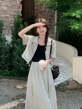 夏用リゾートファッションの薄手透湿UVカットワンピース【カジュアル・シルエット効果・二点セット（セットアップ対応）】