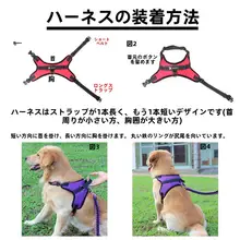 光るハーネス付きリード【伸縮式・ペット用・犬用】
