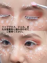 冬の装飾用雪花【フェイスペイント・人工雪風グリッター】