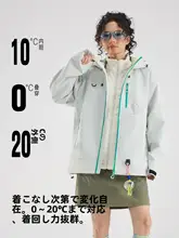 三合一の可拆卸防風ジャケット【秋冬用・アウトドア・登山対応】（セットアップ対応）