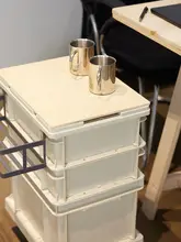 収納ケース スタッキング インダストリアル風 プラスチック アウトドア キャンプ カフェ 店舗 ギフトボックス