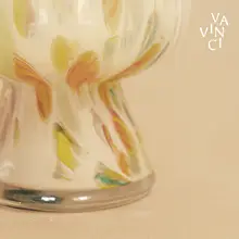 フレンチスタイルのカラフルガラス花瓶【高級感あるインテリア・テーブルデコレーション用】