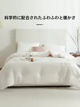 大豆繊維使用 春秋用掛け布団【加厚・学生寮向け・四季対応】