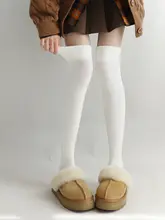 サイハイソックス レディース パイル 厚手 滑り止め 着痩せ あったか JK 制服 練習用 秋冬