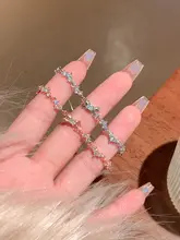 銅メッキシルバーブレスレット【女性用・ジルコン・バタフライデザイン・繊細なハンドアクセサリー】