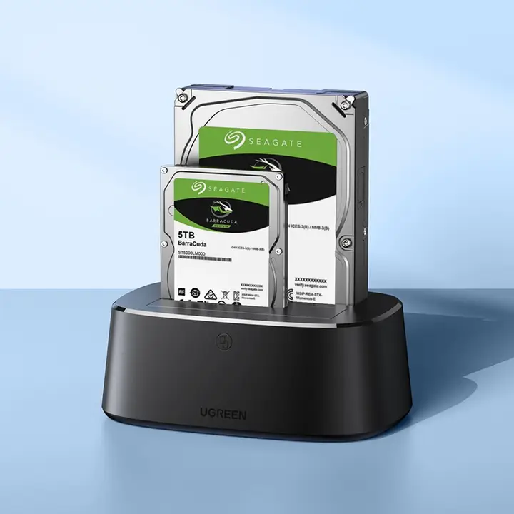 UGREEN ハードディスクケース【3.5インチ・外付け・デュアルドライブベース・USB接続】