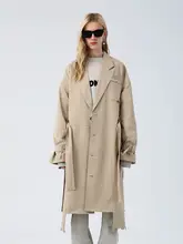 秋冬用 防風防水ロングコート【レトロデザイン・デコンストラクション・女性用】