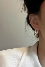 S925純銀製U字型イヤリング【シンプルでエレガントなデザイン】