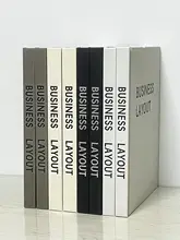 シンプルなブラック・ホワイト・グレーの装飾本【モダンインテリア・軽やかなスタイル・書棚用】