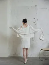 極上の柔らかさの和紙ニット開衫【フレンチスタイル・レース仕立て・カーディガン】（セットアップ対応）