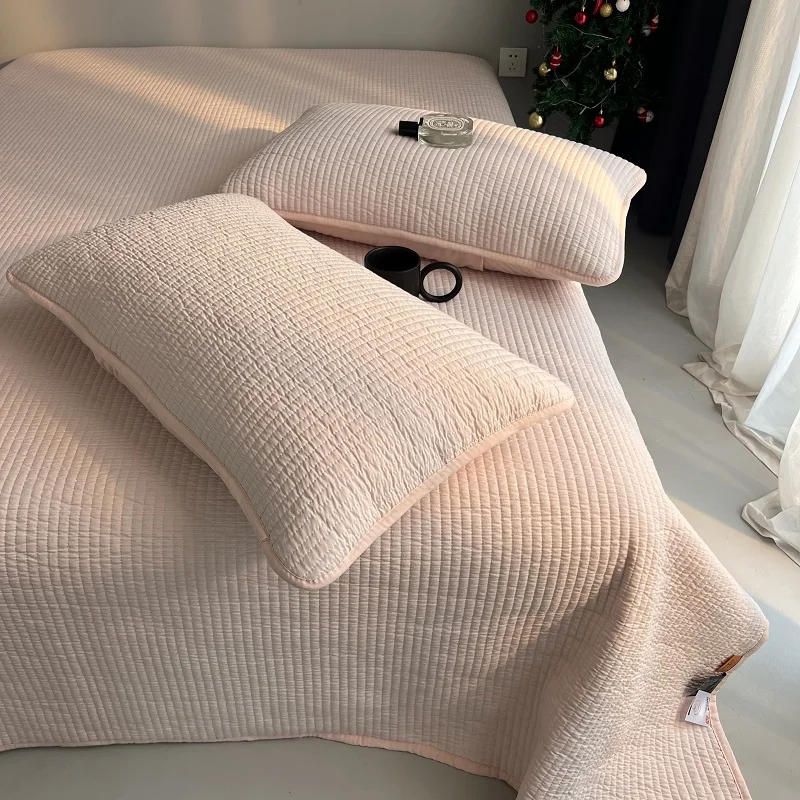 榻榻米用純灰色ベッドカバー3点セット：一畳サイズと家具のバランスを実現