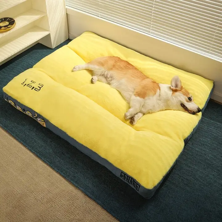 愛犬に快適！汎用型大型犬用スリーピングマット【取り外し可能なカバー・冬用】