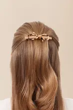 バタフライリボン型ヘアアクセサリー【高級デザイン・スプリングクリップ】