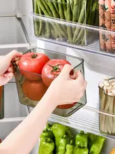 透明食品用収納ボックス【野菜と果物用・冷蔵庫サイドドアに適した整理アイテム】