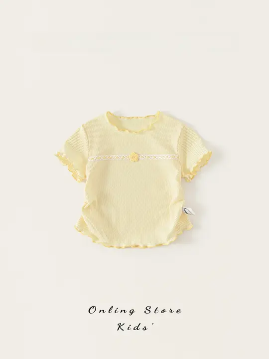 Tシャツ キッズ ガールズ 半袖 薄手 トップス おしゃれ 夏 サマー