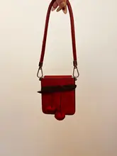 折りたたみ式スマホケース【全包対応・手提げタイプ・ベルベット素材・赤い立体チェリー】