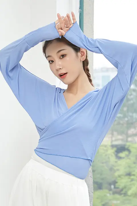 モダンダンス練習着 女性用カーディガン【クラシック舞踊・ヨガ対応】