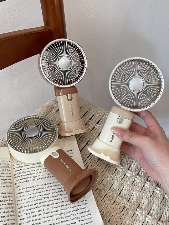 USB充電式 卓上扇風機【静音・夏用・持ち運び可能】