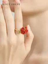 モネの庭デザインのフラワーリング【海棠花・女性用・オープンタイプ】