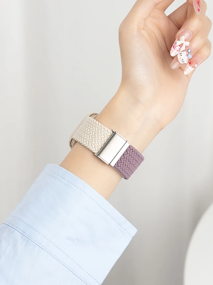 プライムデー Apple Watch バンド：ウィーブデザインのカラフルニット表帯が実用性とデザインを両立