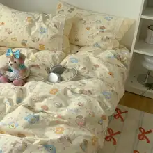 可愛い犬のパーティー！全棉製カートゥーンデザインの寝具一式（セットアップ対応）