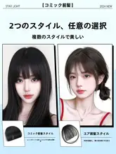 女性用 自然な前髪フルウィッグ【軽量・ナチュラルスタイル・オールシーズン対応】