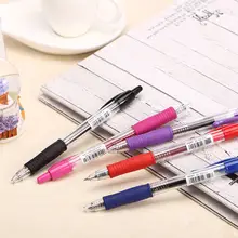 ノック式ボールペン 学生 試験 用 水性ペン 交換可能リフィル 0.5mm 0.7mm 0.38mm ブラック ブルー レッド サインペン 文具