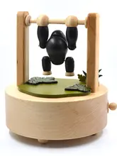 木製大猩猩の音楽ボックス【八音盒・面白い贈り物・誕生日・子供用】