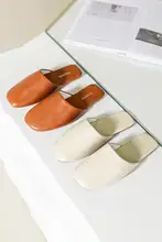 シンプルな高級感のある防水PUレザーサンダル【男女兼用・静音・滑り止め】