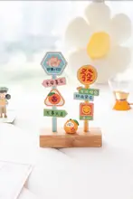 癒しの感情をもたらす小さな看板型飾り【デスクボード用・高級感のある装飾】