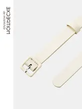 牛革製レディースベルト【カジュアル・エレガントデザイン・細型】