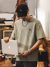 半袖Tシャツ メンズ アメリカンスタイル ストリート 焦がし加工 オーバーサイズ 大きいサイズ カジュアル 夏