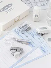 Planwith ステープラー＆パンチ 2 in 1 ミニ文具セット【学生用・学習用品】