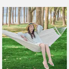 TAN XIAN ZHE アウトドア用ハンモック【厚手・子供から大人まで使用可・防側翻デザイン】（セットアップ対応）